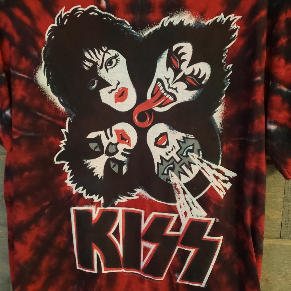 Kiss Graphic Band Tee Small Tie Dye - Picture 2 of 6
